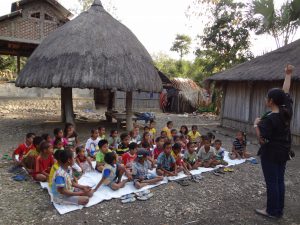 story telling photo of Rainbow Reading Gardens in Eastern Indonesia