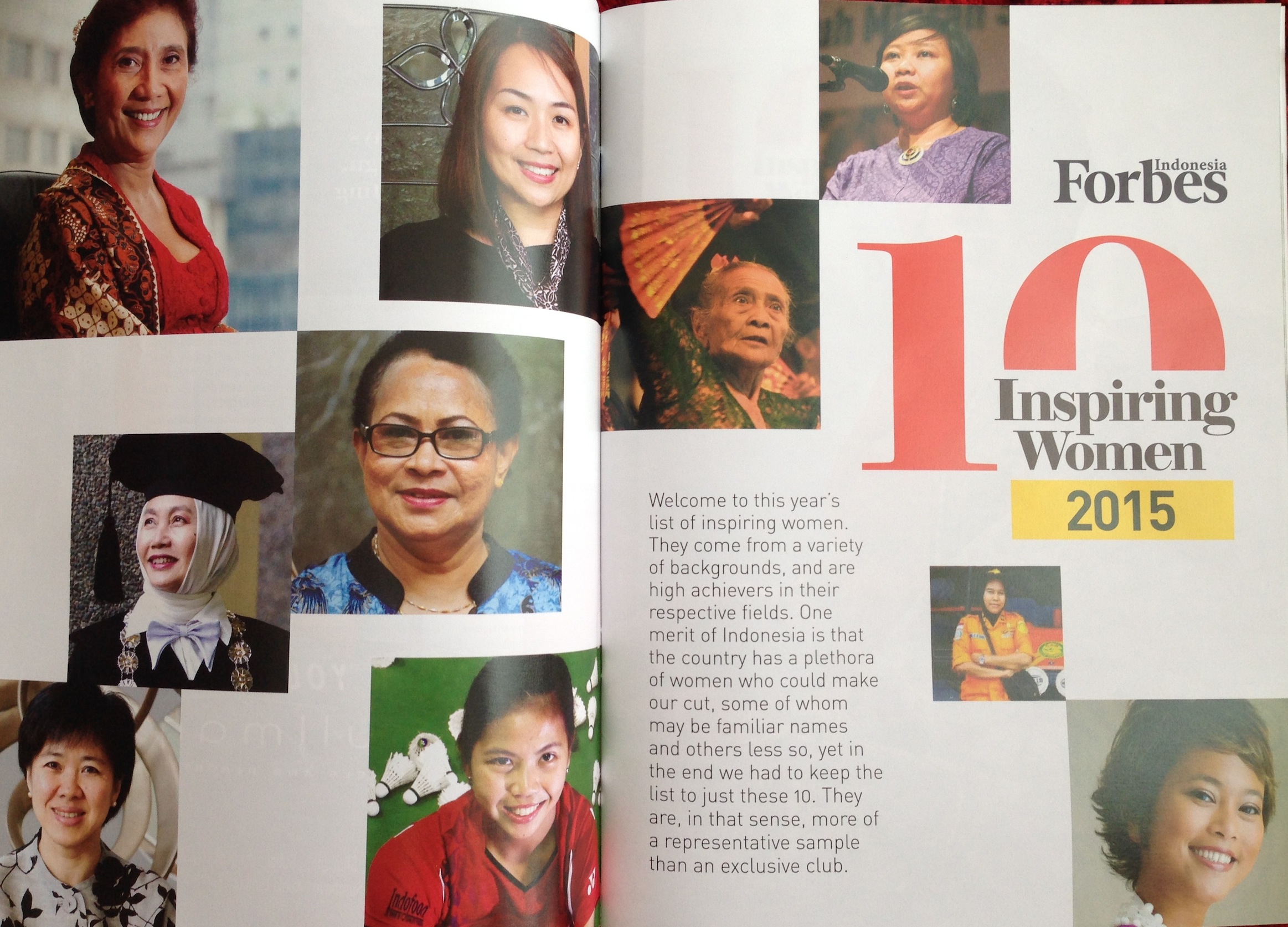 Forbes Indonesia 10 Inspiring Women 2015. 