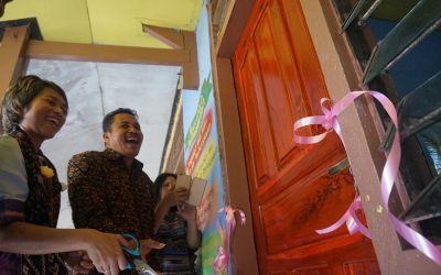 Inauguration of the 91st Rainbow Reading Gardens Library at SDK Puubheto, Ende, NTT