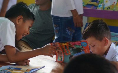 Peresmian Perpustakaan Taman Bacaan Pelangi ke-96 di SDK Kekandere 1, Ende, NTT