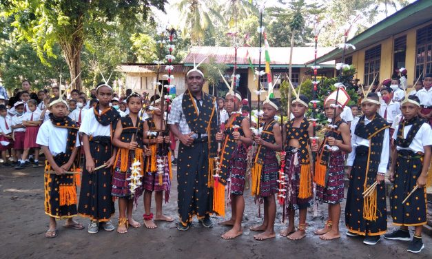 Peresmian Perpustakaan ramah anak taman bacaan pelangi ke-138 di SDK Nagesapadhi, Kab. Nagekeo, NTT.